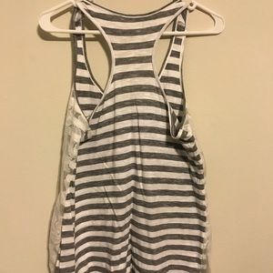 Cute lace and striped racer back tank